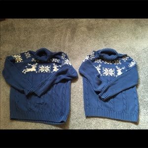 MOTHER & DAUGHTER Christmas HOLIDAY SWEATER L & SMALL excell